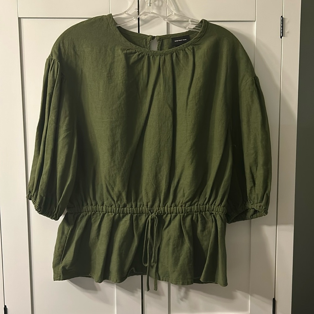 Olive Green Blouse